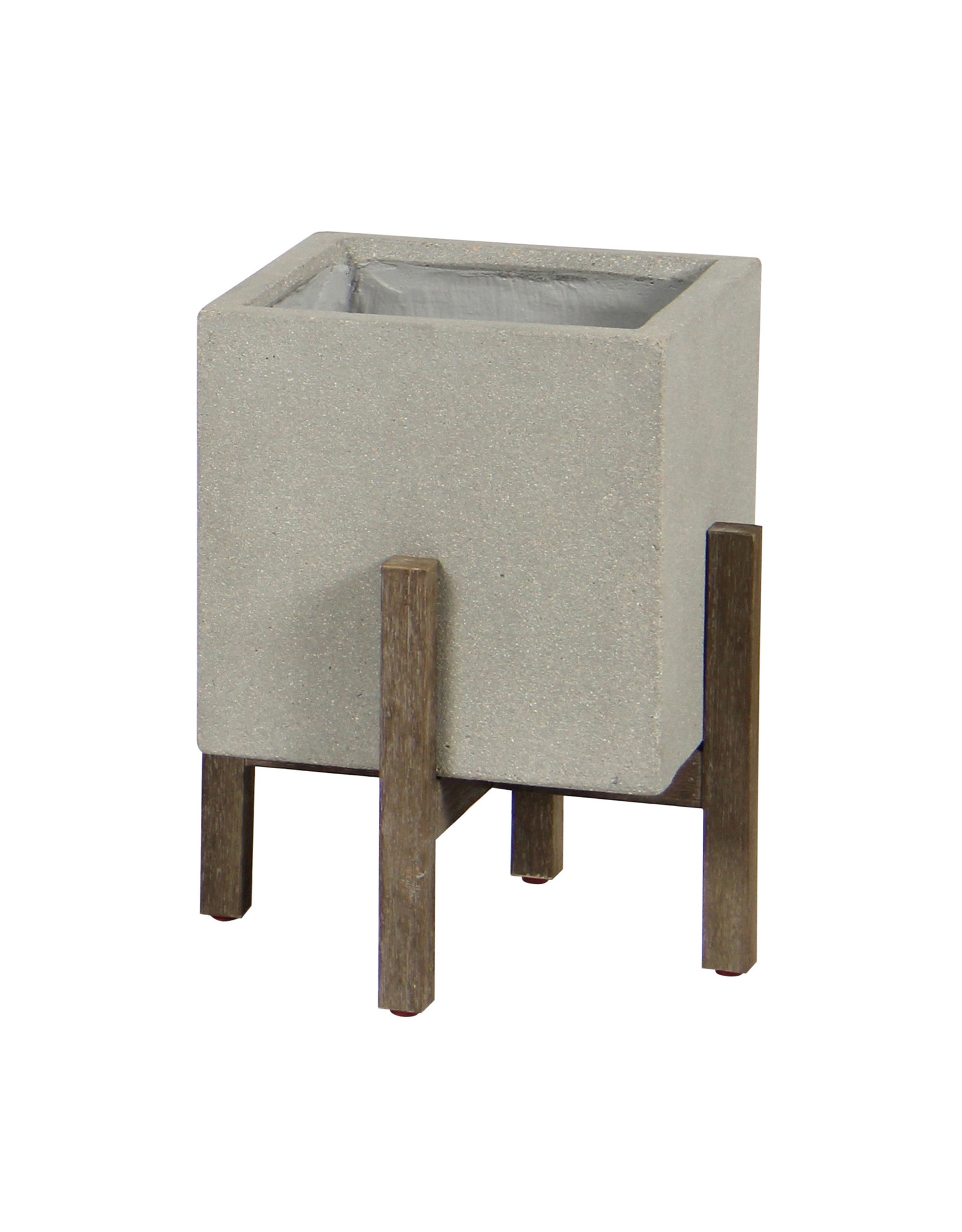 Patio Square Standing Pot - Natural