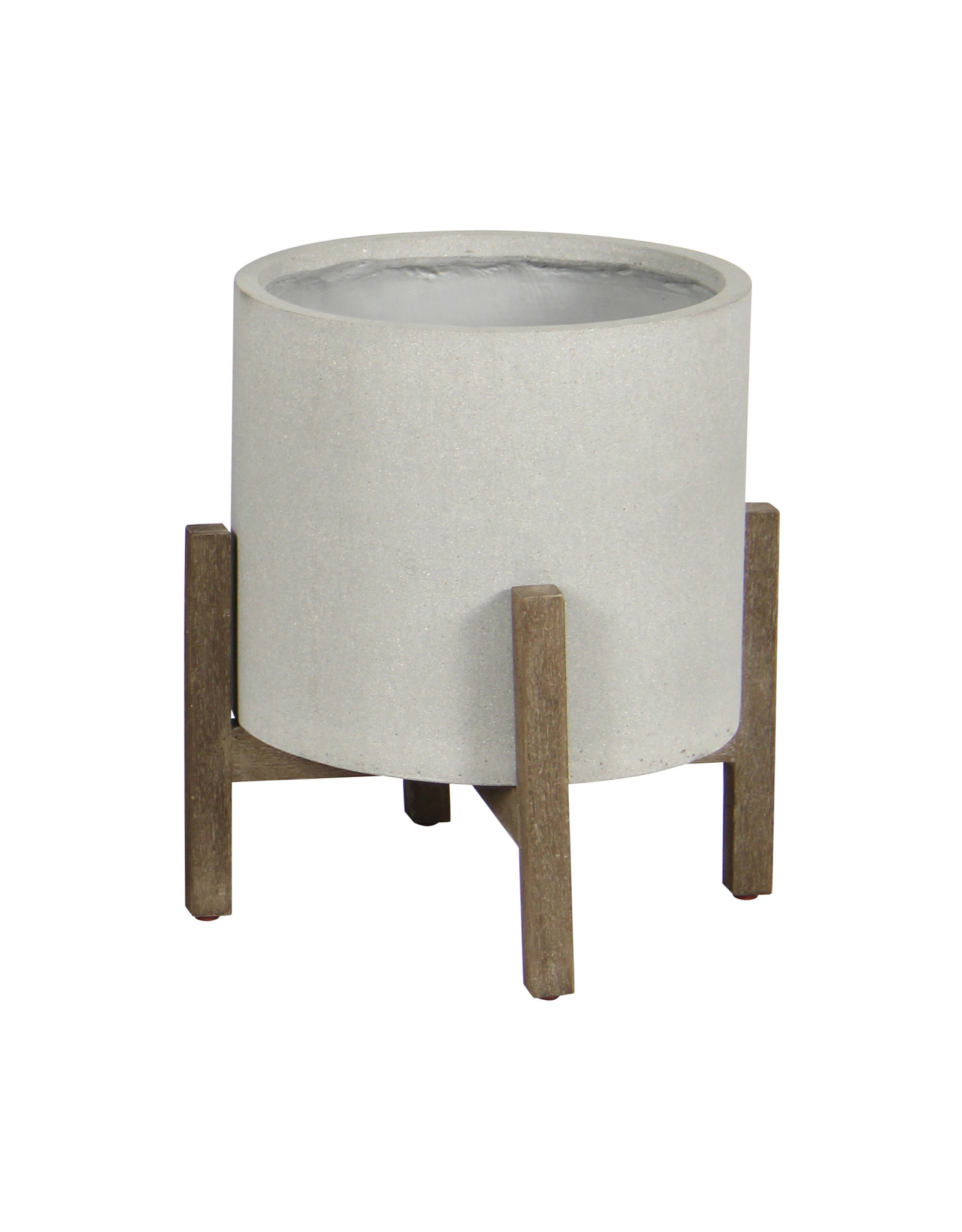 Patio Round Standing Pot - Natural
