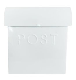 Euro White  Mailbox with Post