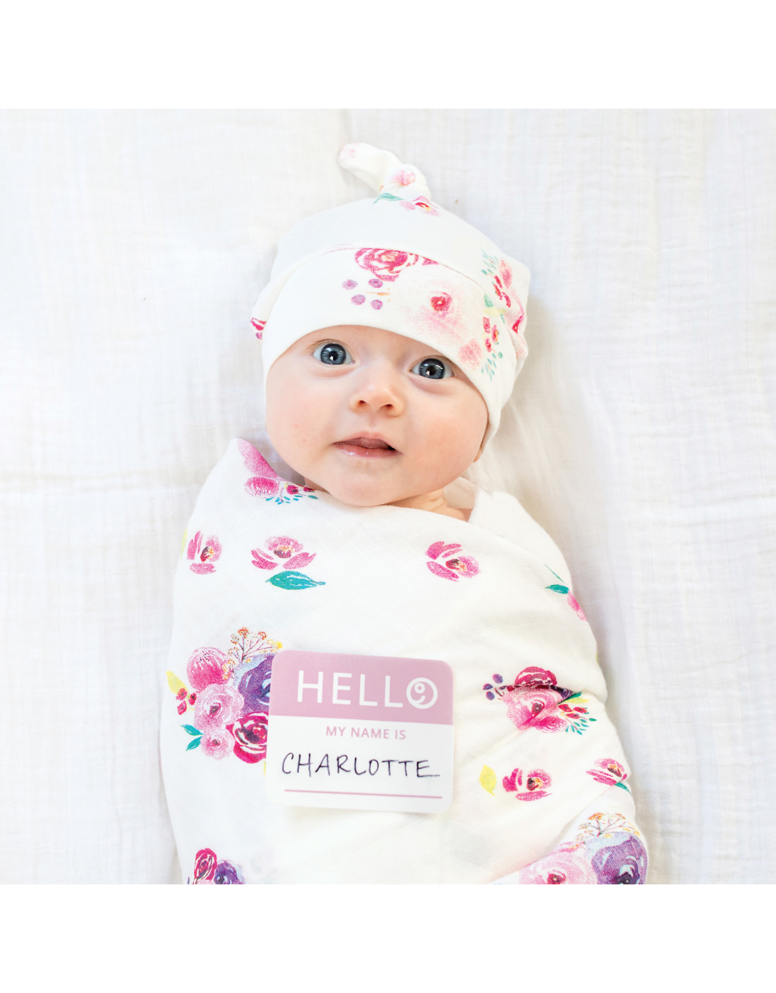 Hello World Blanket & Knotted Hat,  Poises