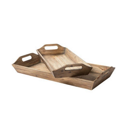 Tawny Wood Tray - Large