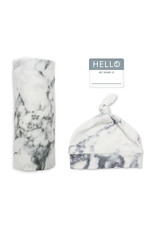 Hello World Blanket & Hat,  Marble