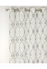 Palermo Grommet Panel - White with Grey