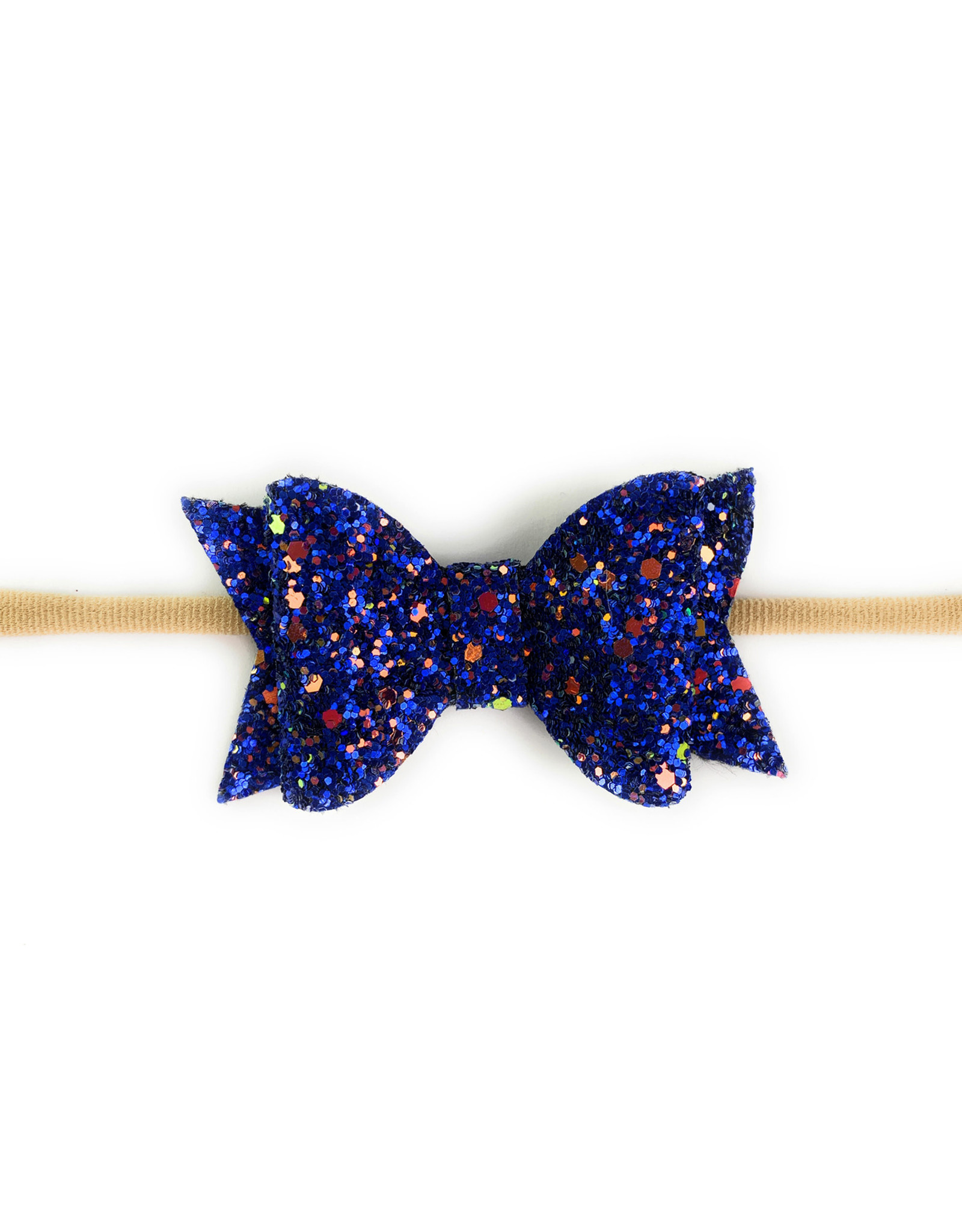 Courtney Headband - Blue Glitter Bow