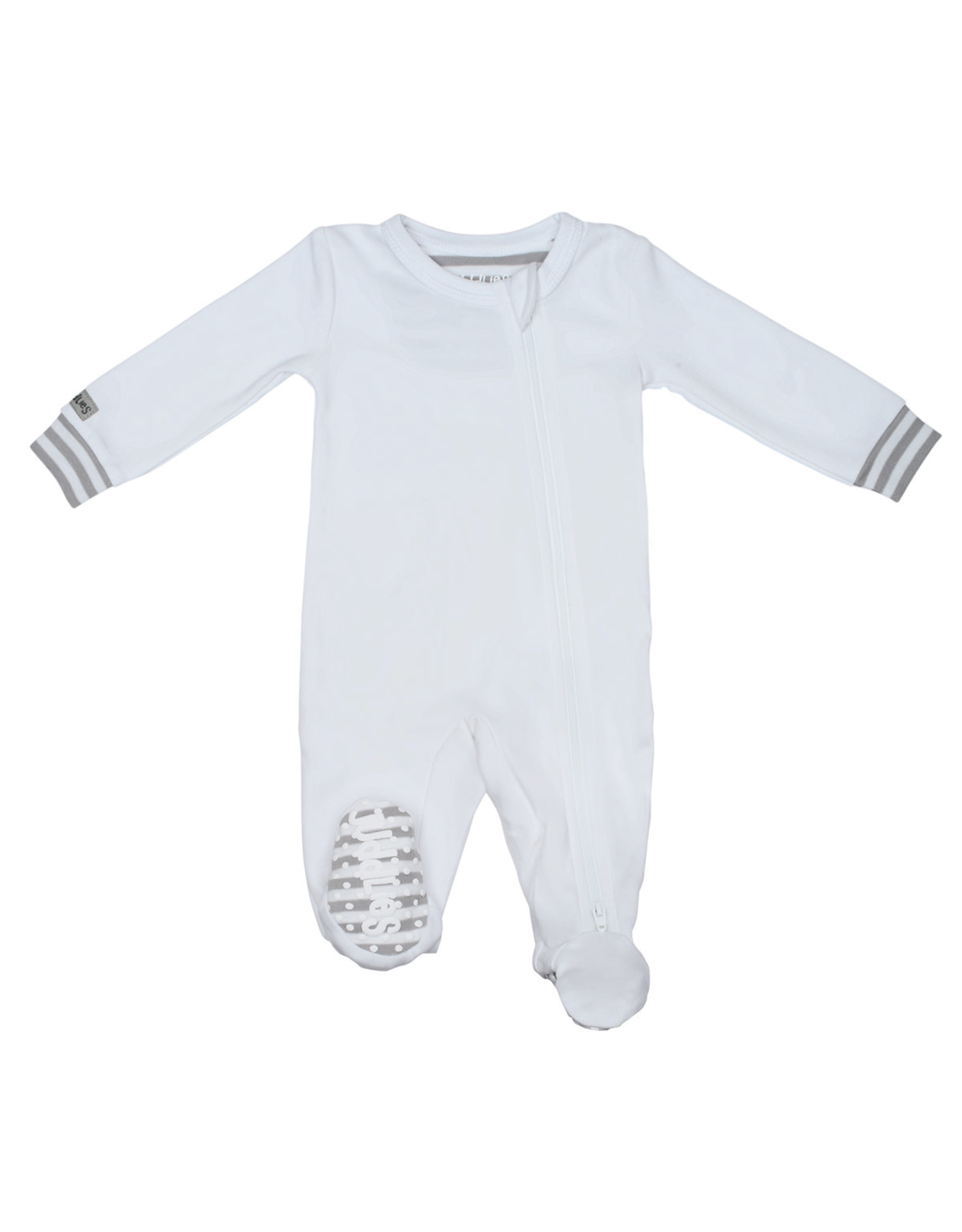 Juddlies Sleeper Wht/Grey - Brand New Baby