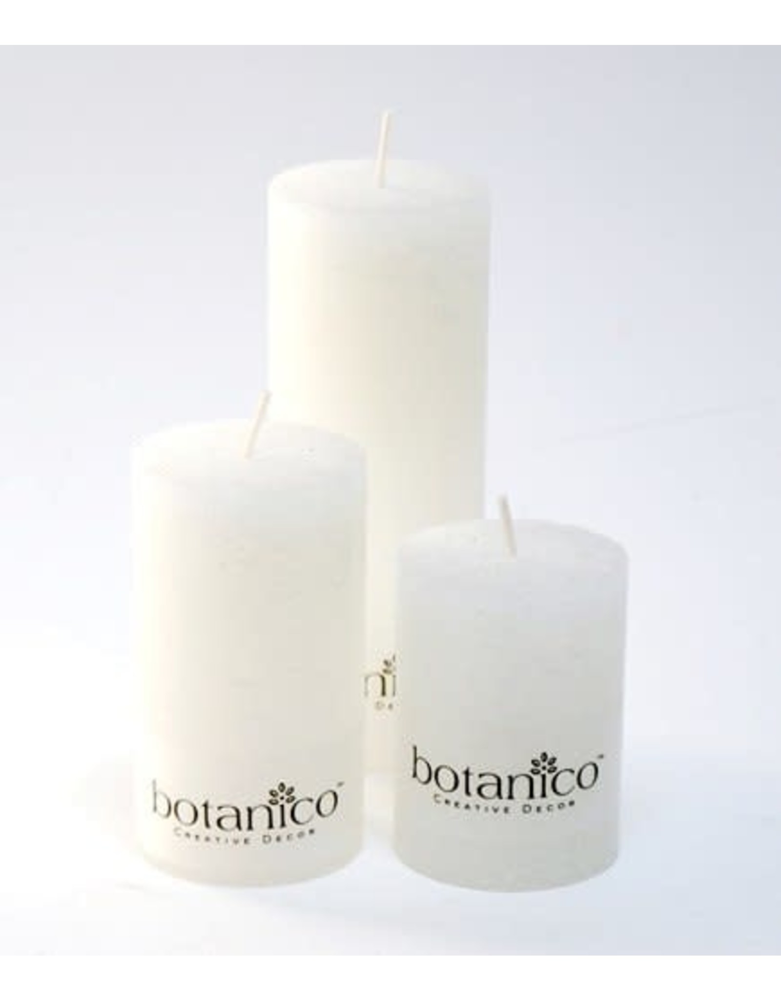 rustic candle white