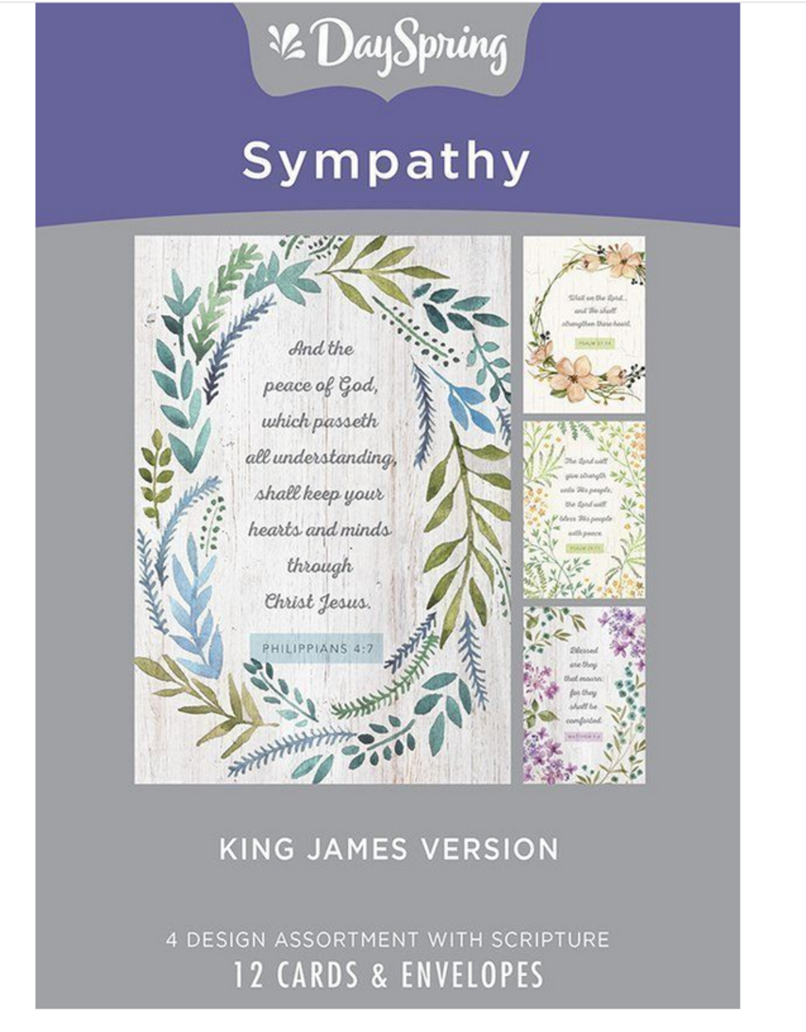 Sympathy - Botanical - 12 Boxed Cards