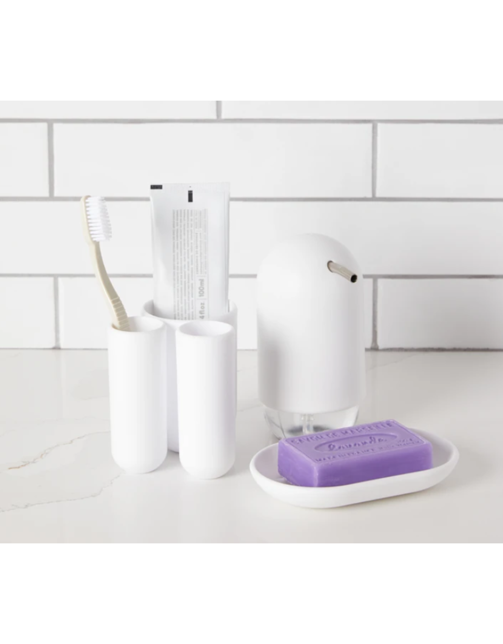 Touch ToothBrush Holder - White