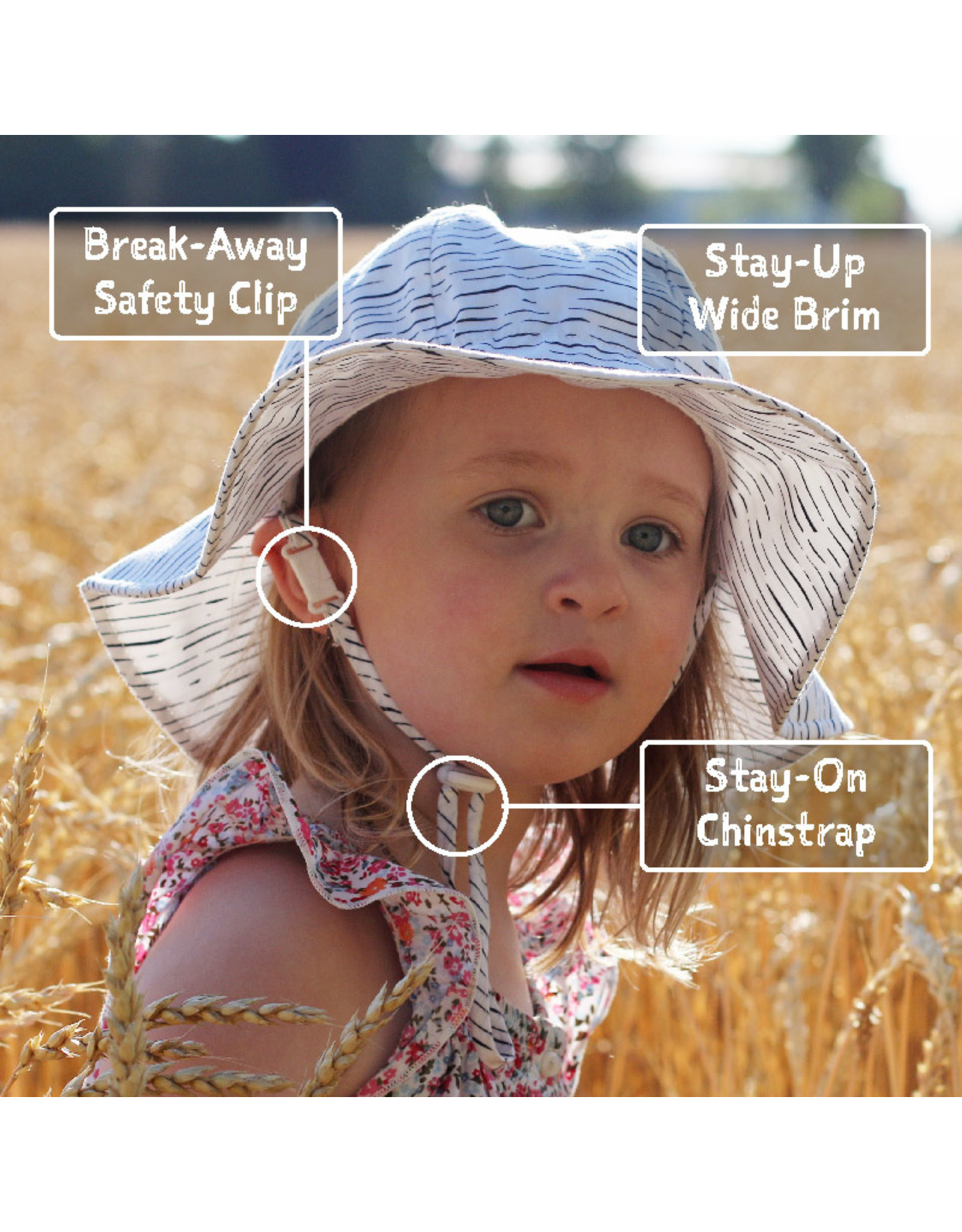 Cotton Floppy Hat - White Eyelet