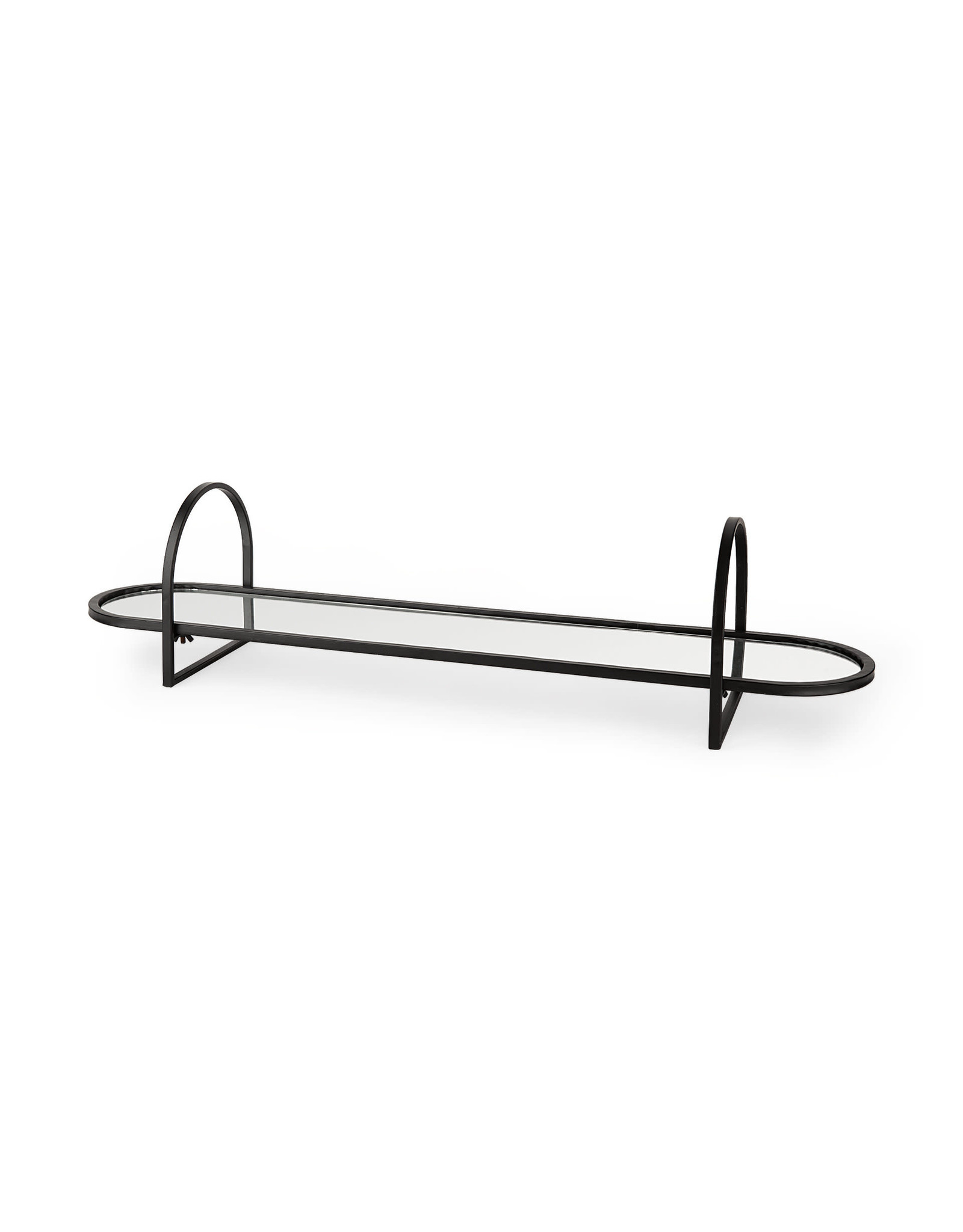 Evianna metal mirrored tray