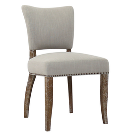 luther dining chair - oyster (light taupe)