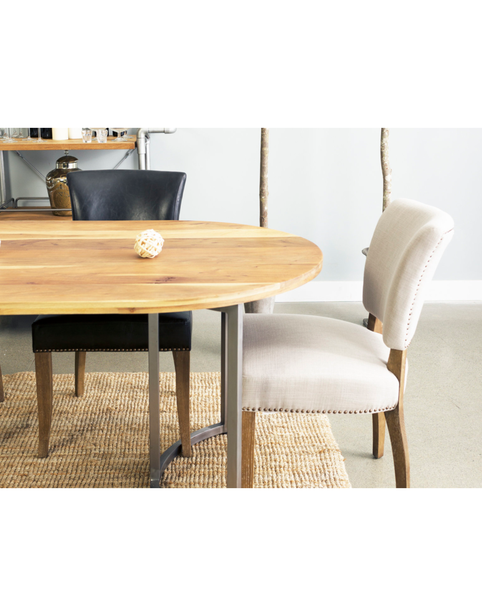 luther dining chair - oyster (light taupe)
