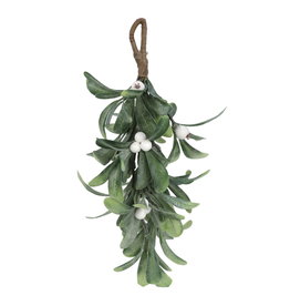 Hanging mistletoe with white balls