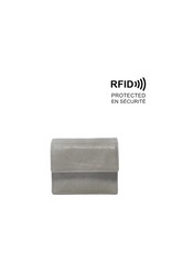 Leona card case - stone grey