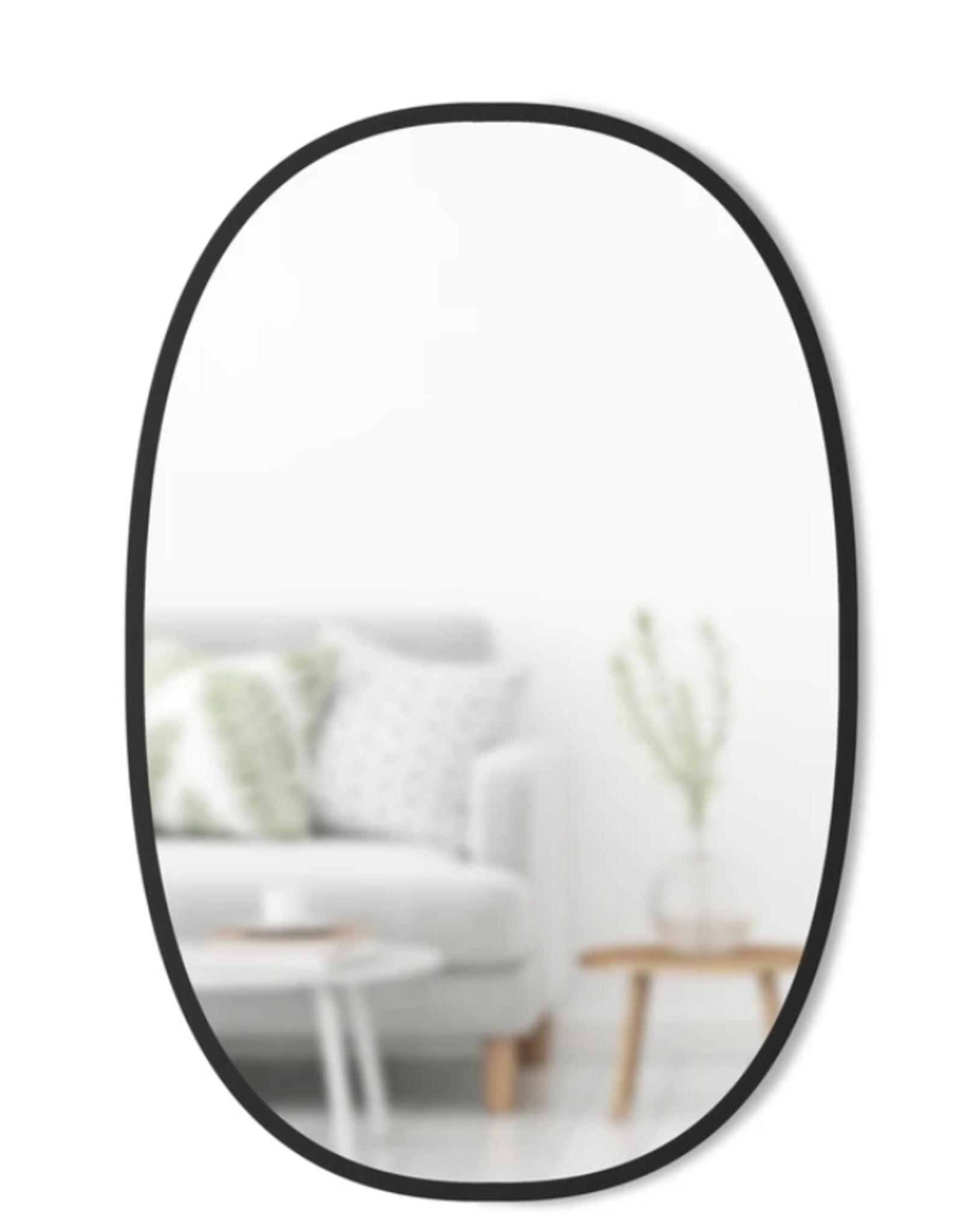 Hub Mirror Oval 24x36 Black