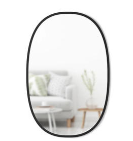 Hub Mirror Oval 24x36 Black