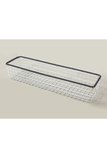 Boyd metal wire basket/black bead rim