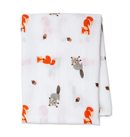 Lulujo Muslin Swaddle XL Blanket- Forest Friends