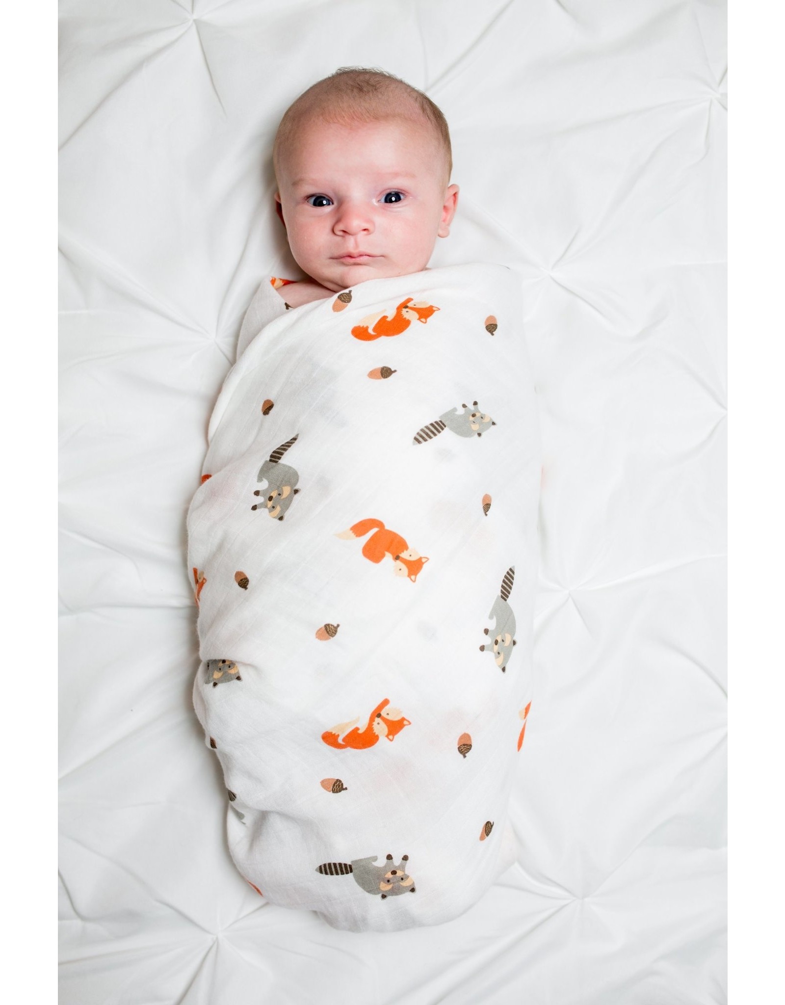 Lulujo Muslin Swaddle XL Blanket- Forest Friends