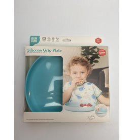 Bumkins Silicone Grip Plate-Blue