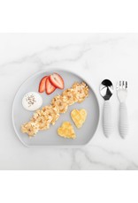 Bumkins Silicone Grip Plate-Gray