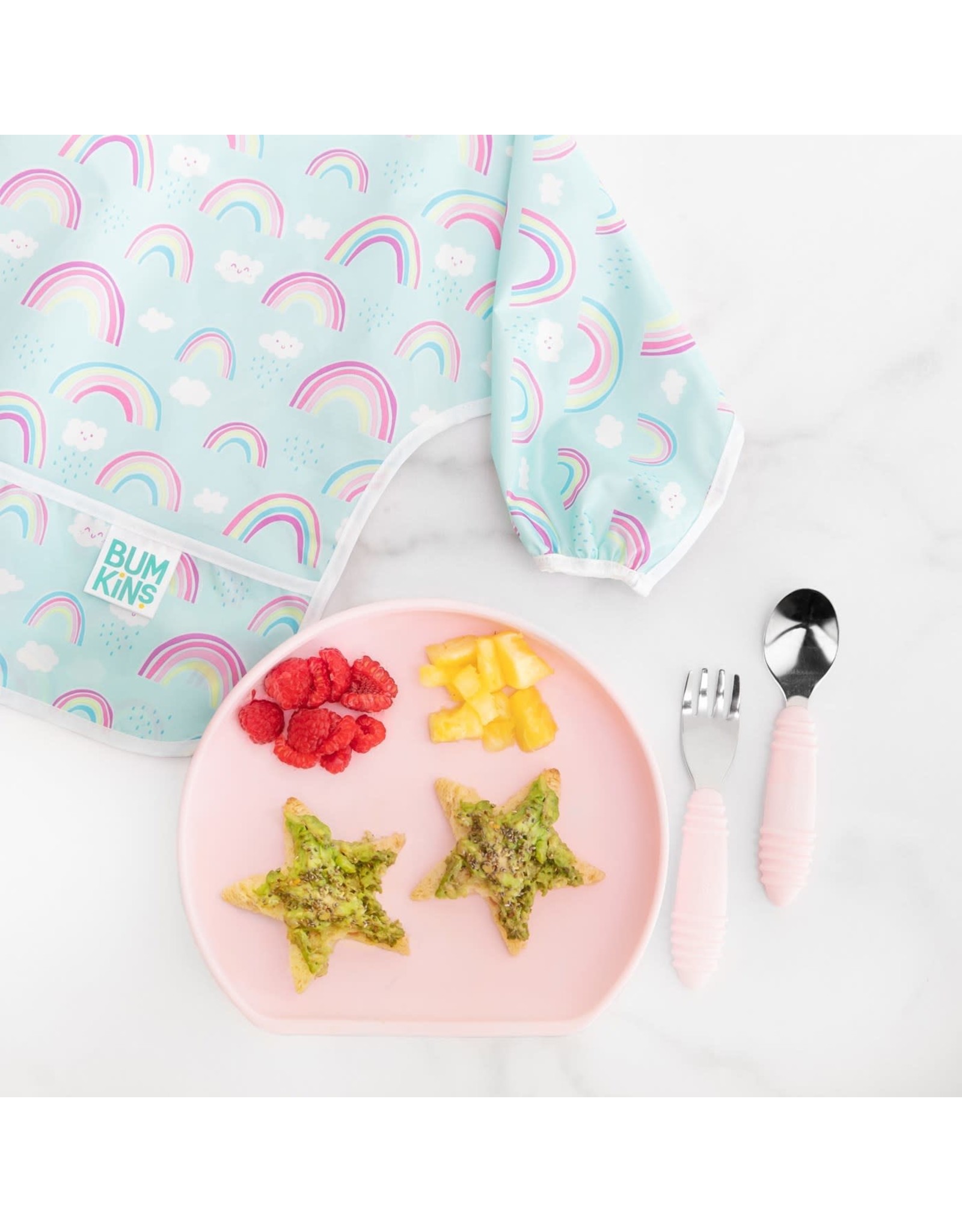 Bumkins Silicone Grip Plate- Pink