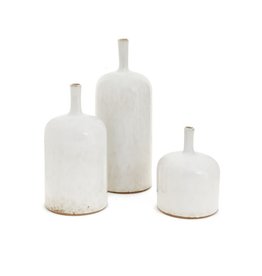 Vase bottle cream - Medium