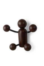Woody wall hook black/natural