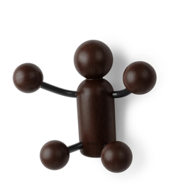 Woody wall hook black/natural