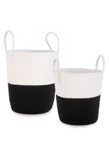 Basket in black & white Small