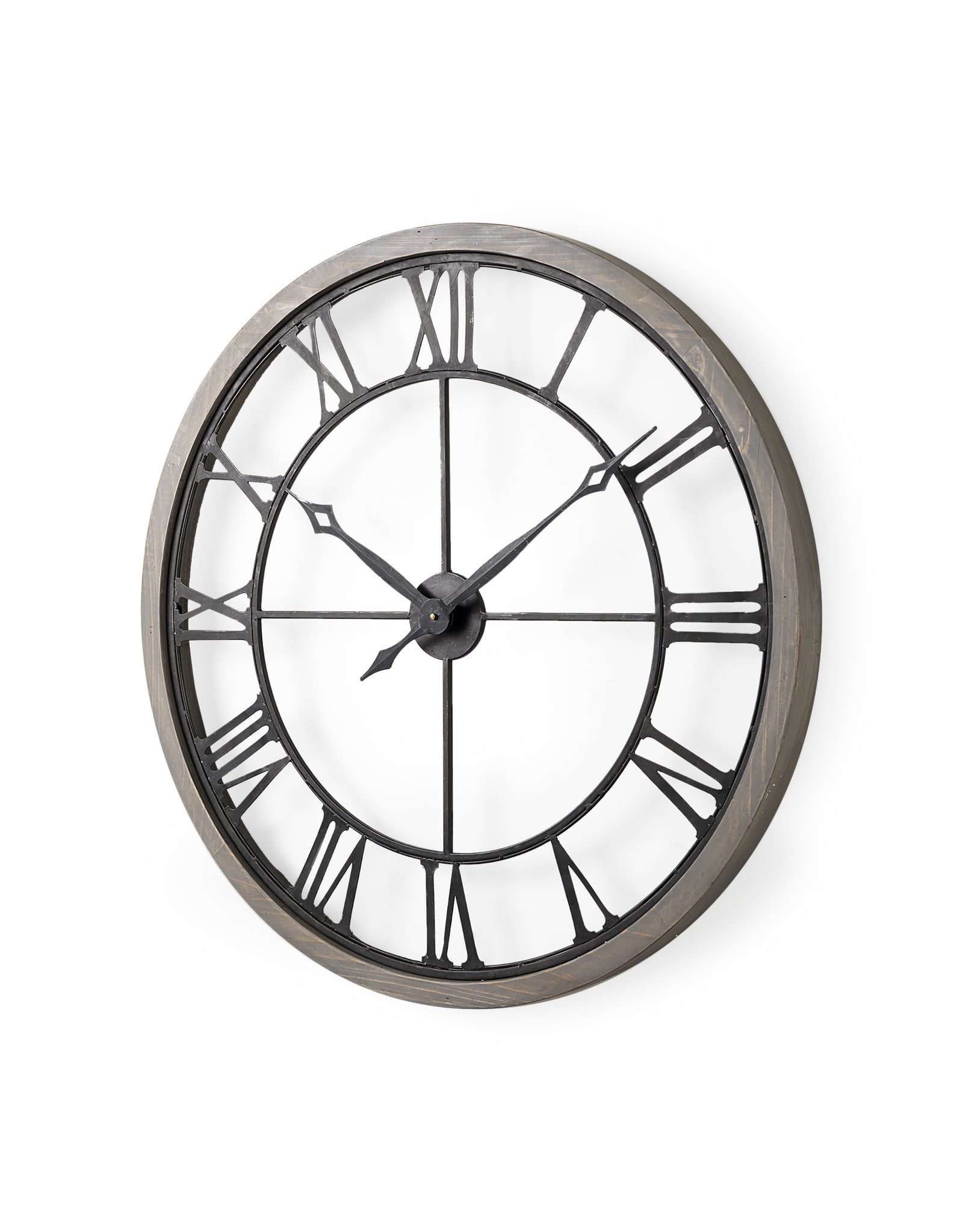 Mething Grey Wall Clock
