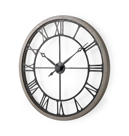 Mething Grey Wall Clock