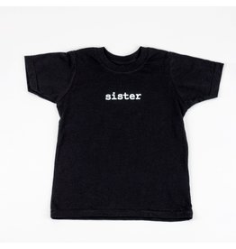 Black toddler t-shirt- Sister 4T
