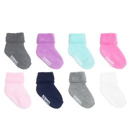 8 pack infant socks- Pink 0-6M