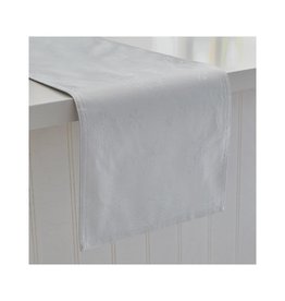 Luxe Glitter Snowflake Table Runner White/Silver