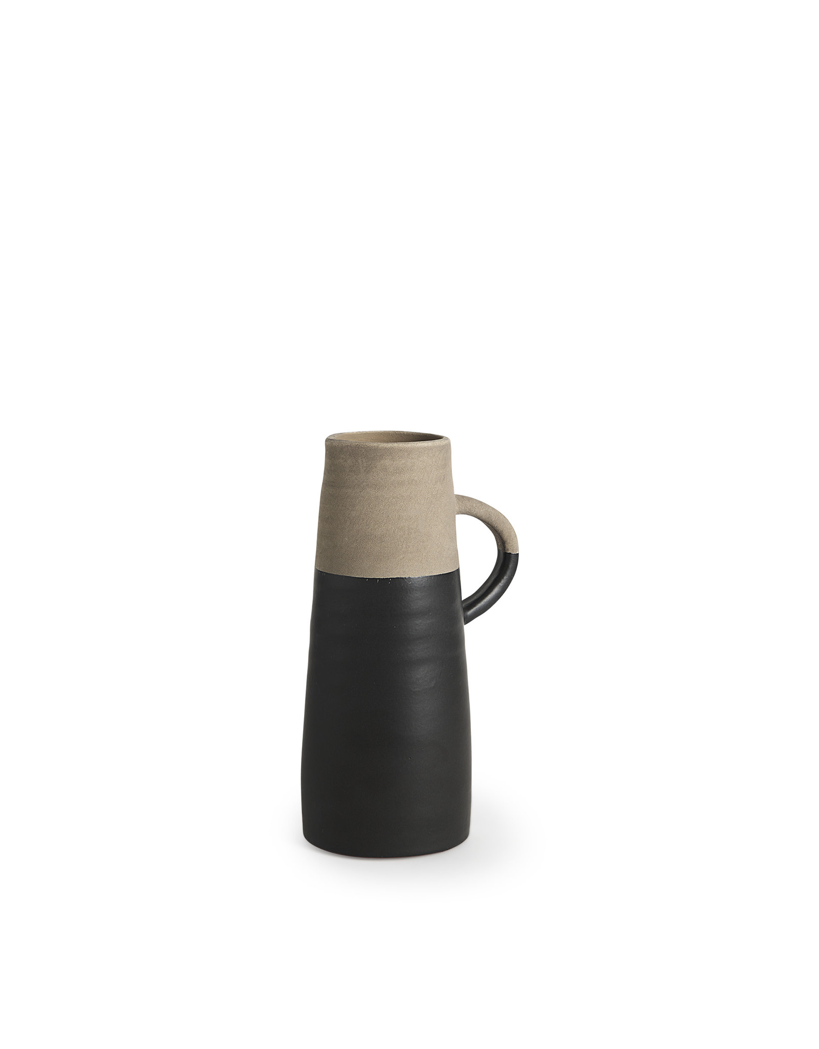 Garand Small Ceramic Jug - Black/Natural
