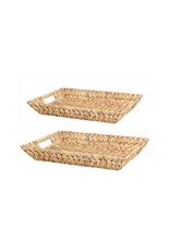 Palma Woven Tray with Handle Rectangle Large