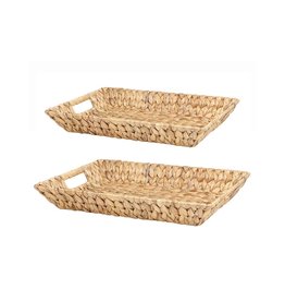 Palma Woven Tray with Handle Rectangle Large