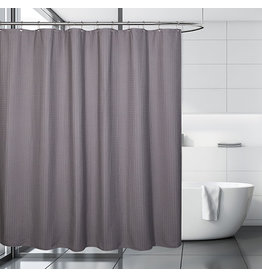 belgian shower curtain, grey