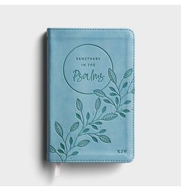 Sanctuary in the Psalms - KJV blue leather