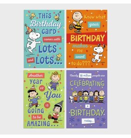 peanuts birthday boxed cards