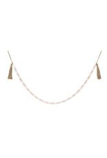 Pink/white bead garland