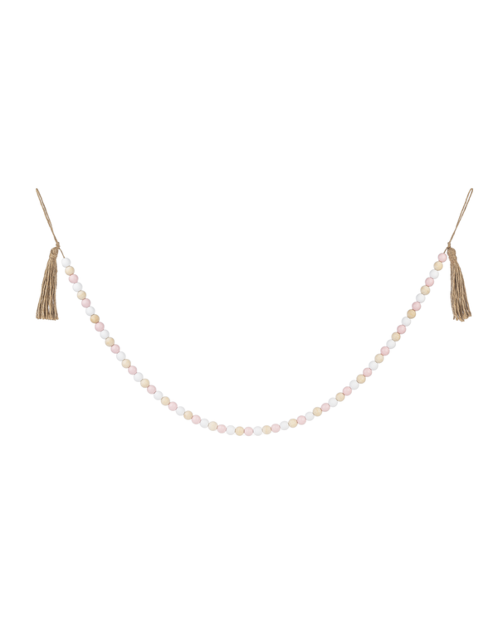 Pink/white bead garland