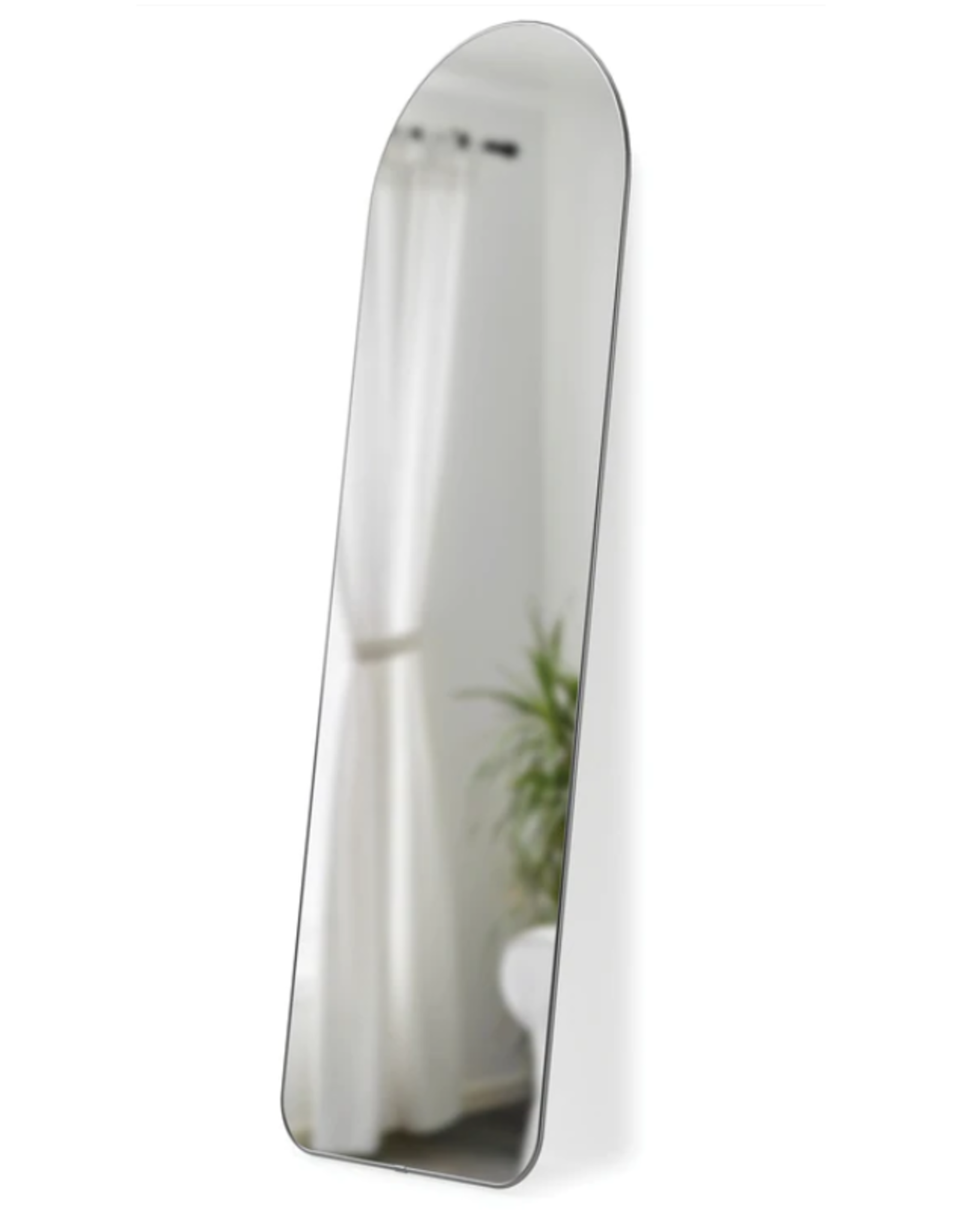 Hubba Arched Leaning Mirror - Titanium