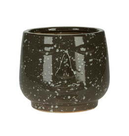 Stone look face vase-small