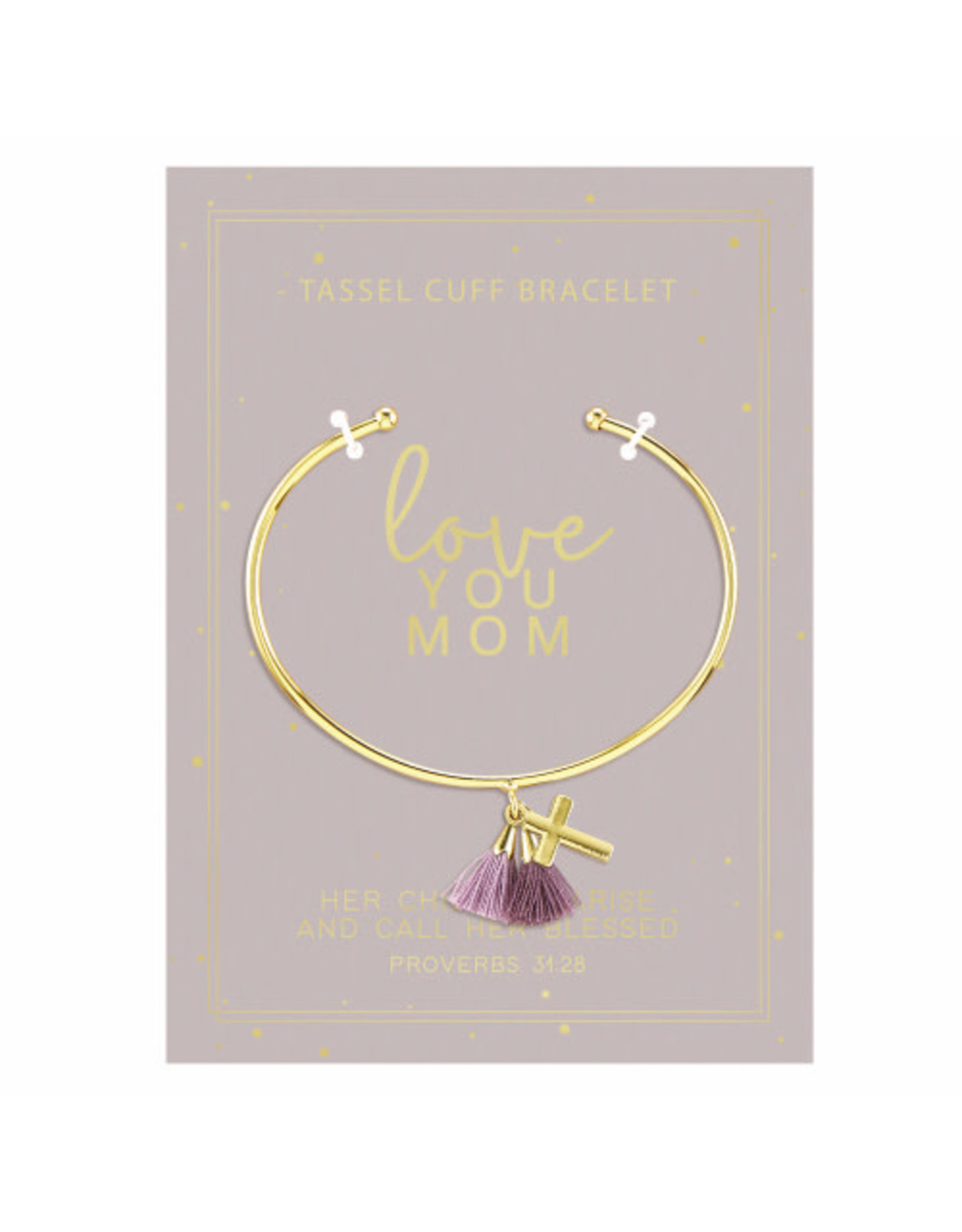 Tassel cuff-Love you mom