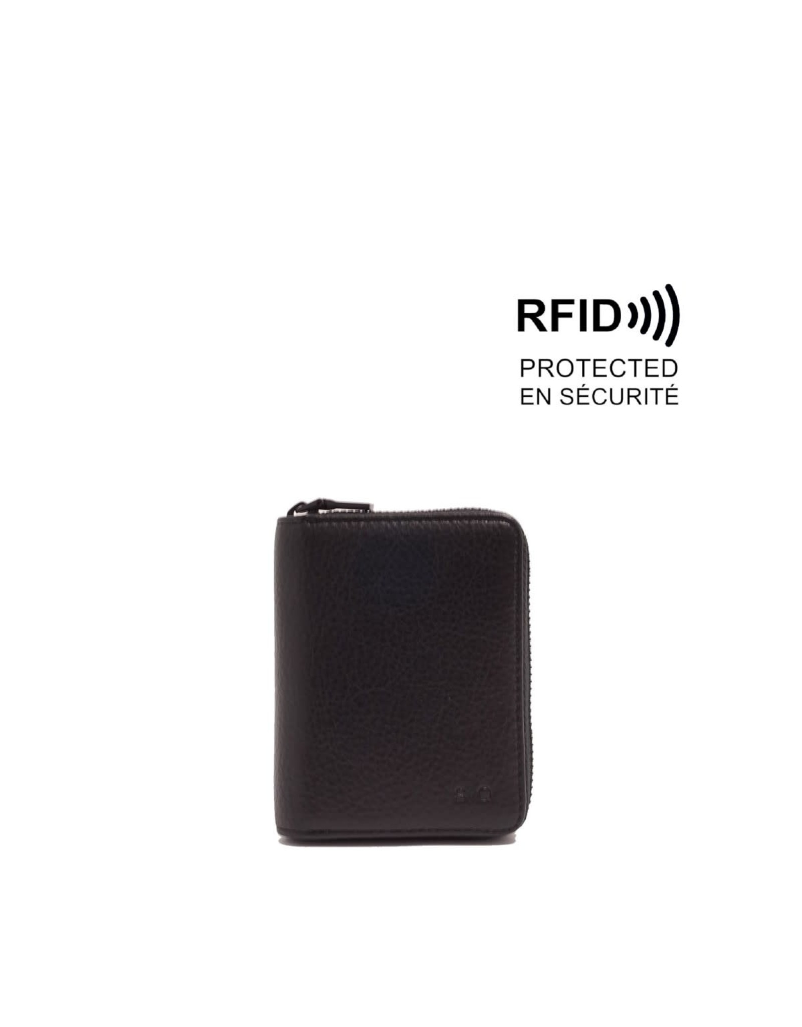 Ada card case-Black pebble