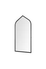 Giovanna Black Metal Pointed Arch Vanity Mirror