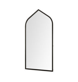 Giovanna Black Metal Pointed Arch Vanity Mirror