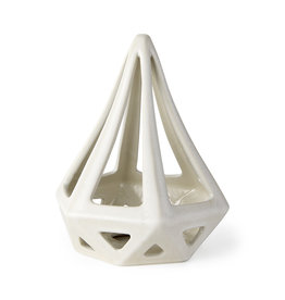 Hood white geometric ceramic object
